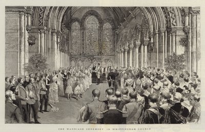 The Marriage Ceremony in Whippingham Church by Adrien Emmanuel Marie